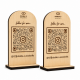 Επιτραπέζιο Stand με Λογότυπο & QR Code | Μονής Όψης | 12 x 8cm